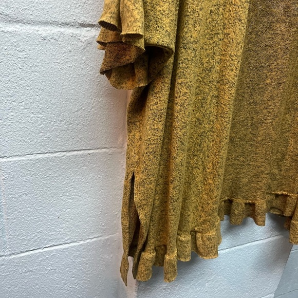 Women's Open-Front Cardigan in Mustard - Picture 2 of 4